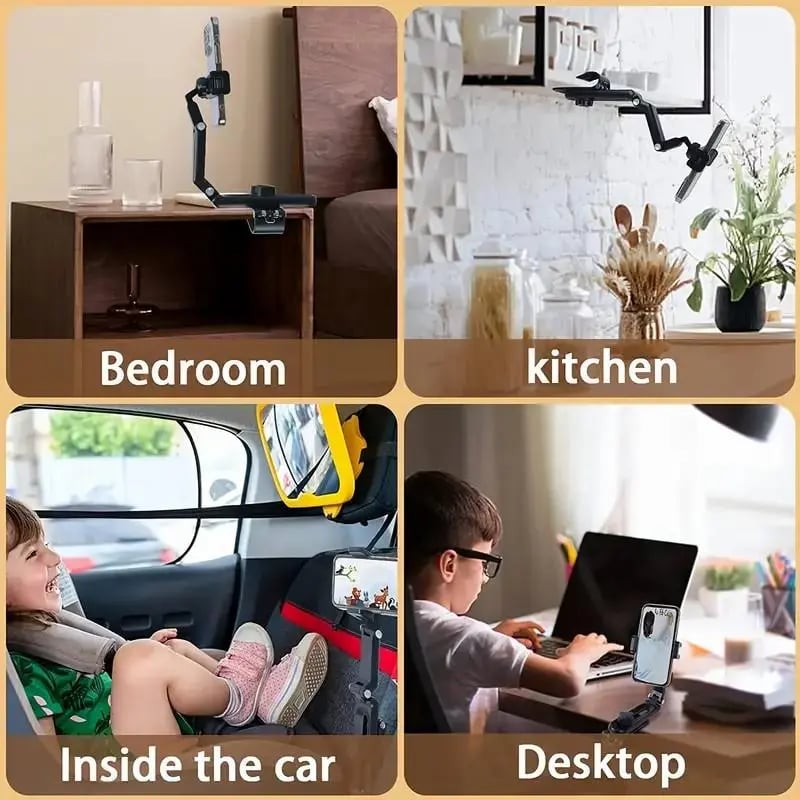 📱New 1080° Multi-function Sun Visor Universal 360 Degree Rotating Phone Holder
