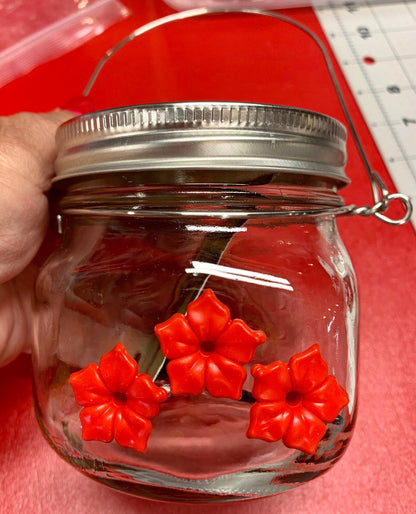 🔥Last Day Promotion - 49% OFF🎁 Beautiful Mason Jar Hummingbird Feeder W/ Three Ports 🔥 BUY 2 GET 1 FREE